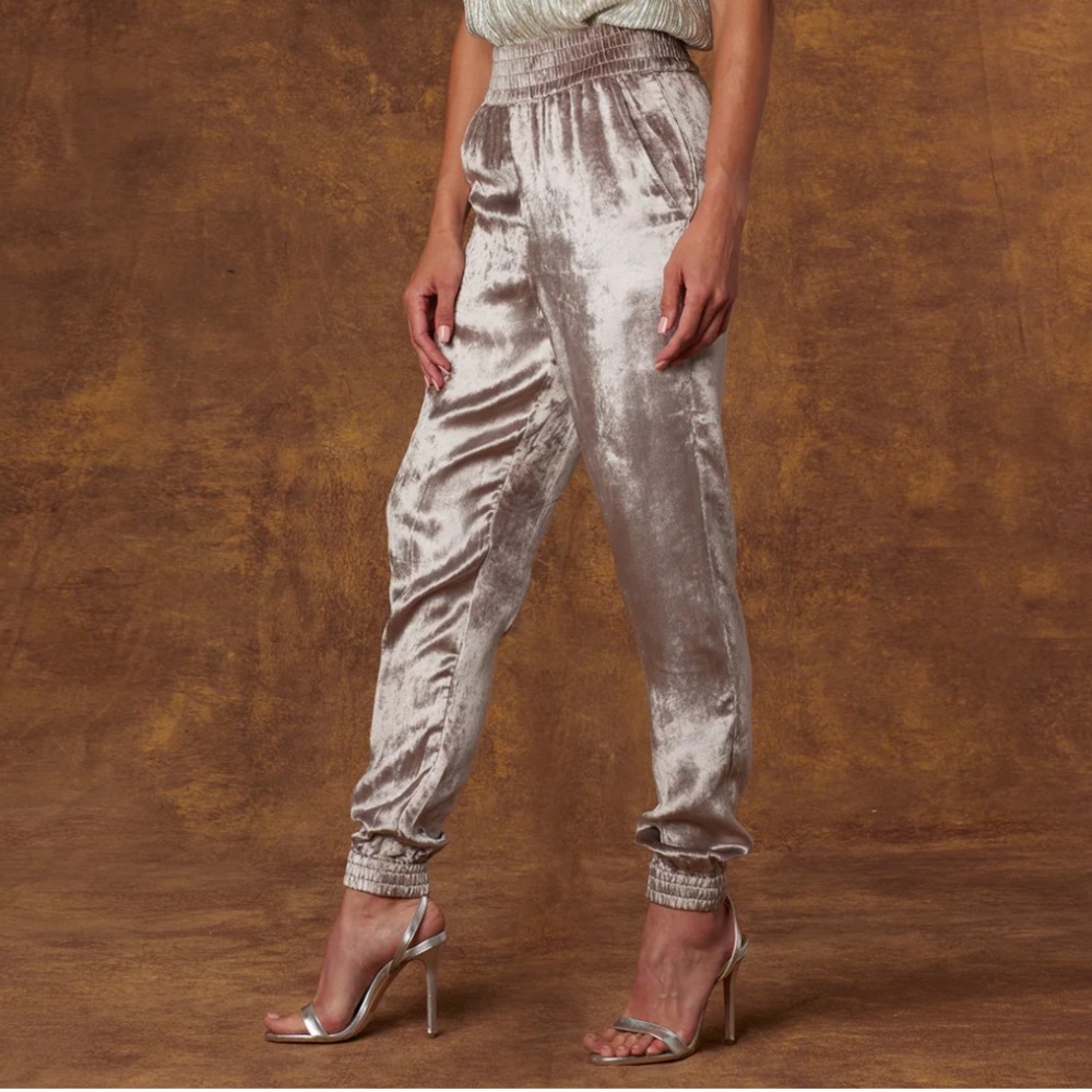 Crushed Velvet Harem Pants